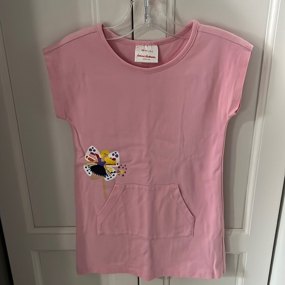 Hanna Andersson pink fairy dress size 4/100 cm
